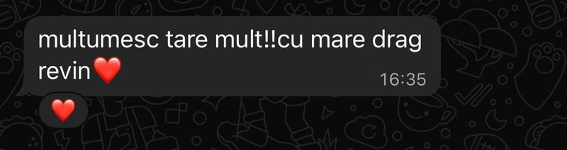 Recenzie de la un student: „Mulțumesc tare mult! Cu mare drag revin.”